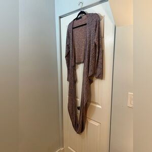 Rebecca Michaels Infinity Drape Cardigan Top Small Open Front Layering
